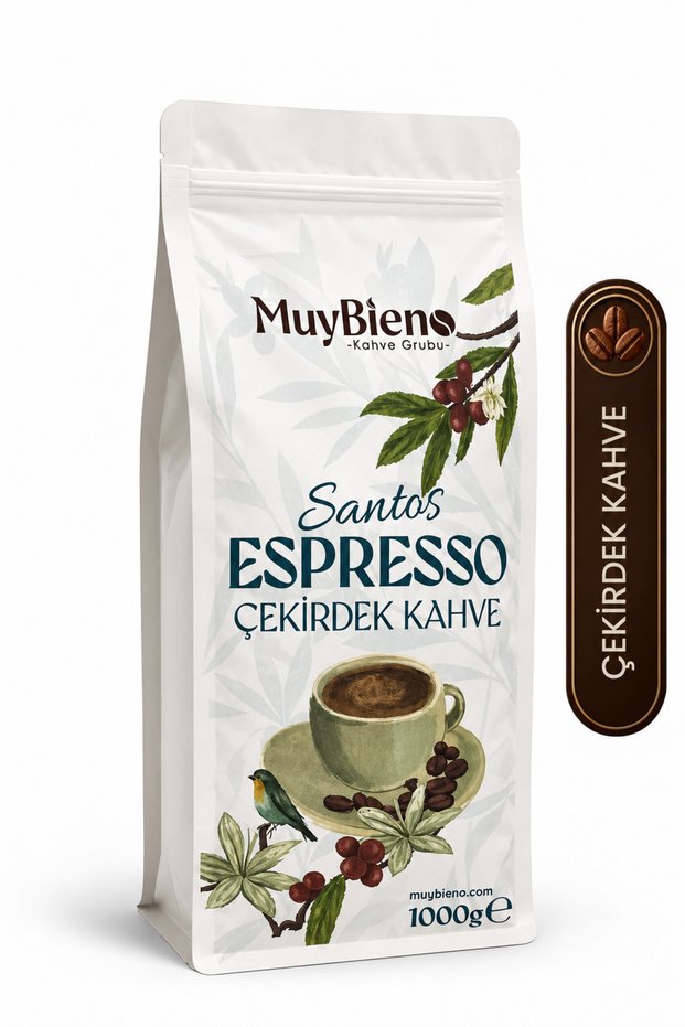Santos Espresso Whole Bean Coffee - 1000 Gr.