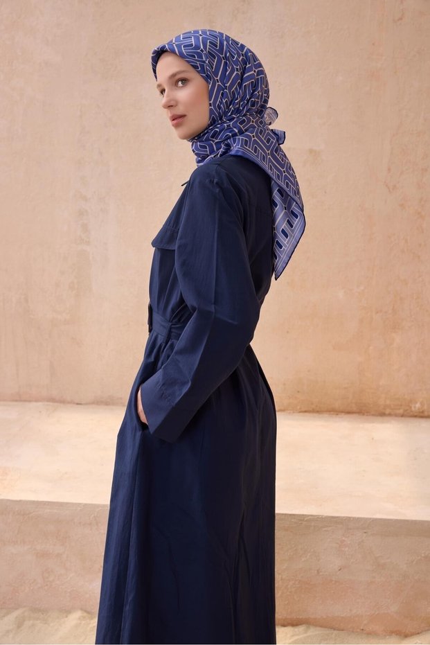 Silk Scarf - 4118-02 Veri Peri Twill