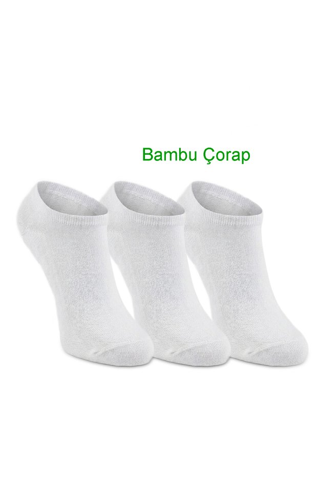 JESTER 3-Pack Women's Bamboo Ballet Flats White Socks