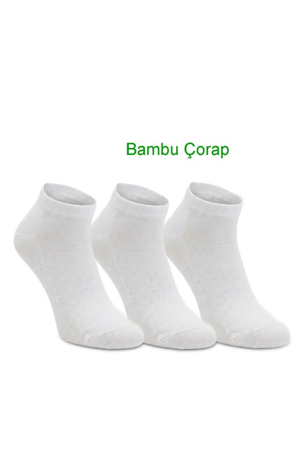 JOYRIDE 3-Pack Women's Bamboo Ankle Socks, White