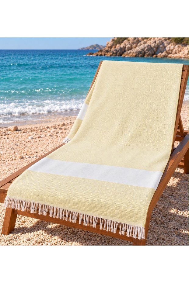 COTTON DIAMOND-PATTERNED PEŞTEMAL