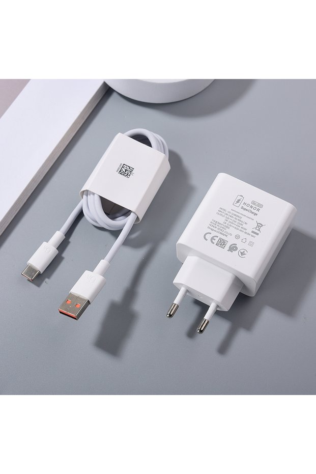 EU Add 1m Cable Original Honor 66W Fast Charger EU SuperCharge Power Adapter 6A Usb Type C Cable For