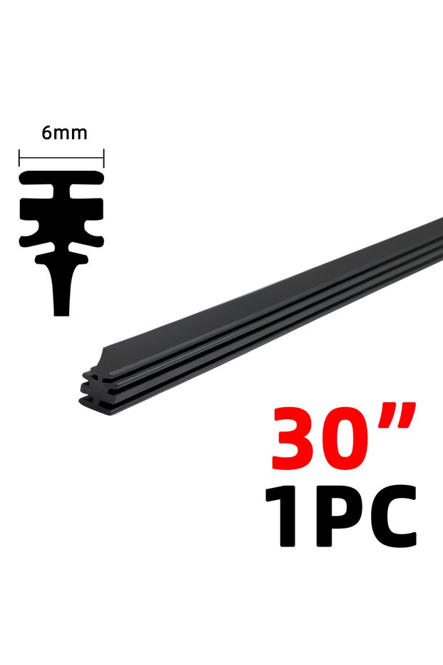 30 inch Car Wiper Rubber Strip Filling Strip Suitable For 6mm Frameless Wiper Car Accessories 14"-32
