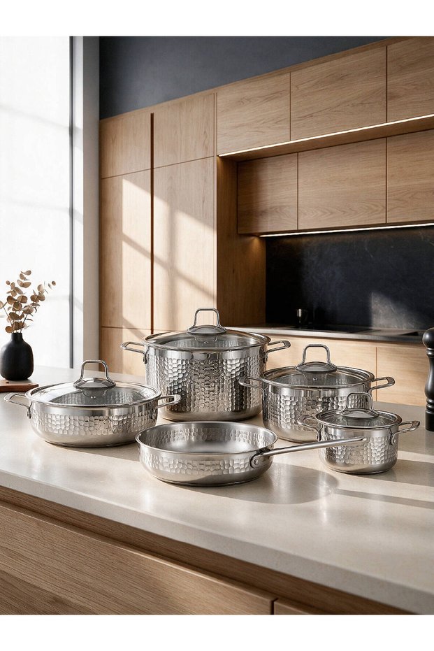 Serra 8 Pcs Cookware Set Coated