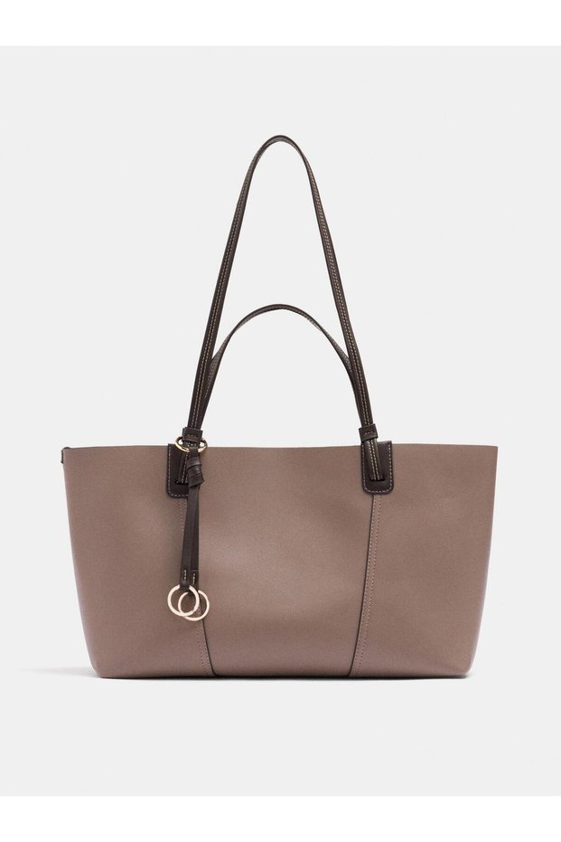 Kadın Çift Taraflı Shopper Çanta
