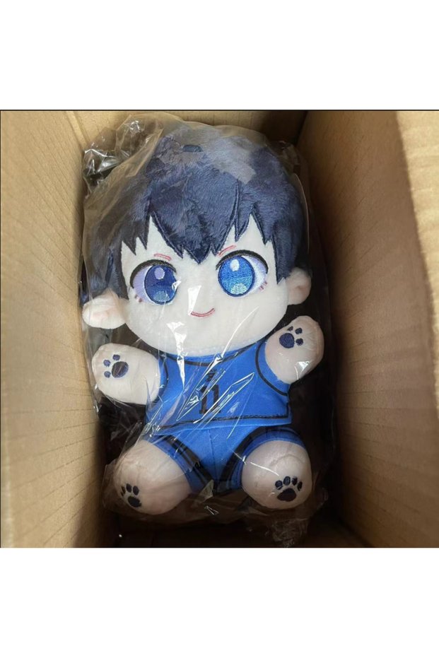 lan se toufa 22CM Cute Blue Lock Anime Stuffed Cotton Doll Nagi Cartoon Periphery Kawaii Figu