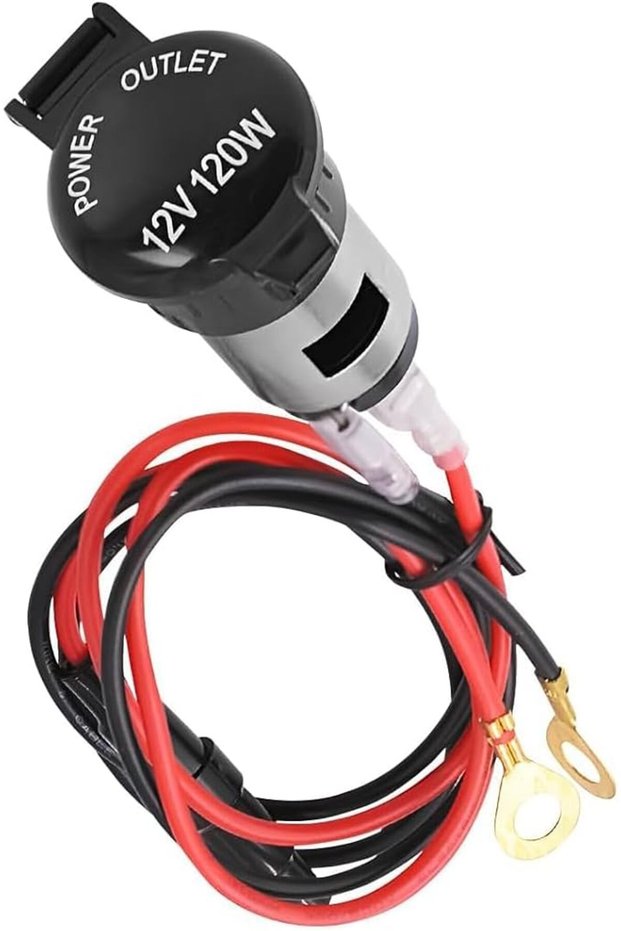 Joyce Cigarette Lighter Socket, Cigarette Lighter Socket with Extension Cable, 12-24V Cigarette Lighter Socket, Waterproof Plug Socket and