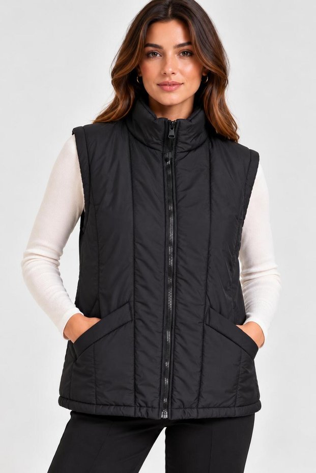 BLACK INFLATABLE VEST