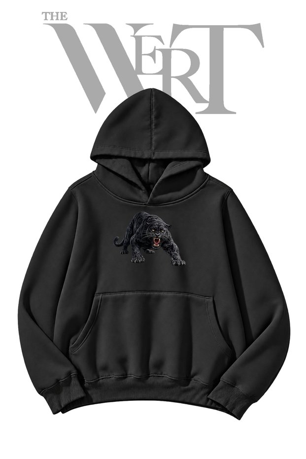 Predator Panther Pre-Printed Black Hoodie (2-Ply)