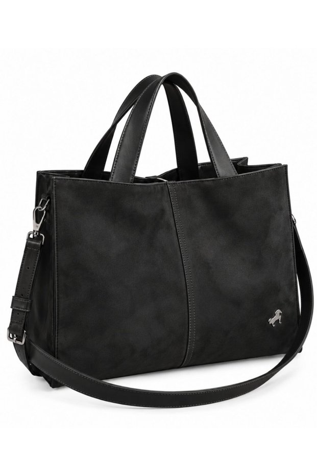 Women's Large Suede Oversized Hand and Shoulder Bag