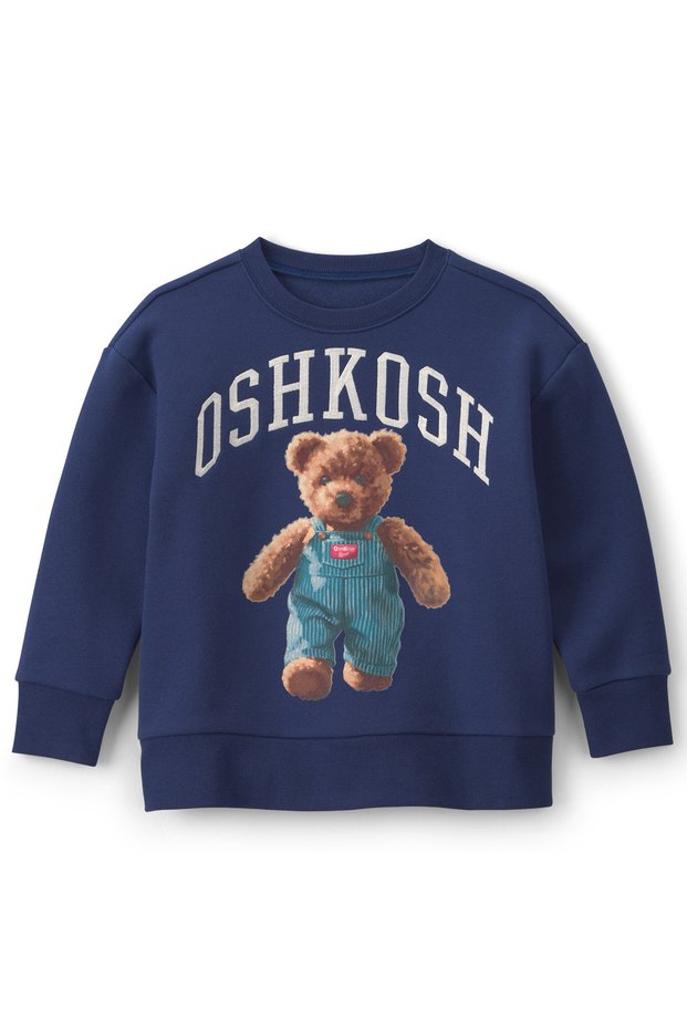 Boys' Sweatshirt, Ages 6–8, Navy Blue