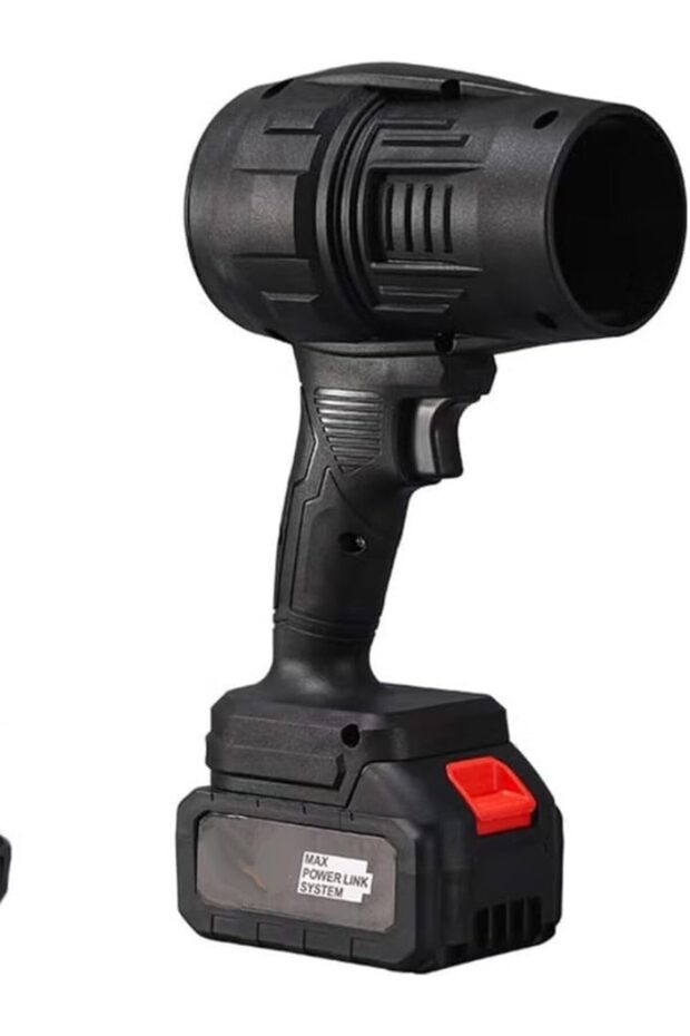 Portable Cordless Turbo Air Blower for Cleaning & Drying, Black color