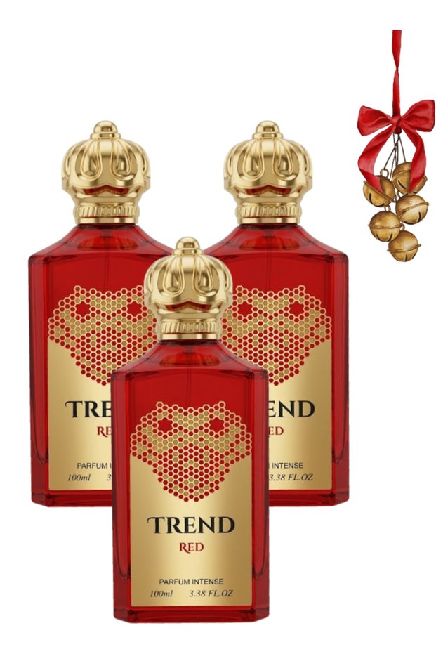 3 قطع عطر أحمر 100 مل