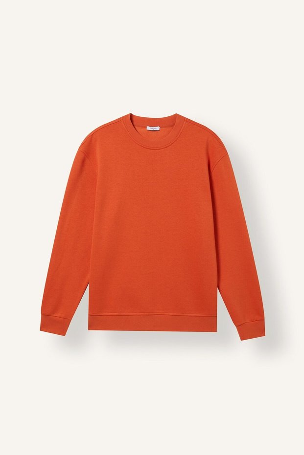 Regular Fit Crew Neck Basic Sweatshirt H5180Ax26Au