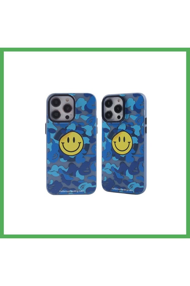 غطاء متوافق مع هاتف iPhone 14 Pro، تصميم Apollo Magneticsafe - لون أزرق - من BEZOSS.