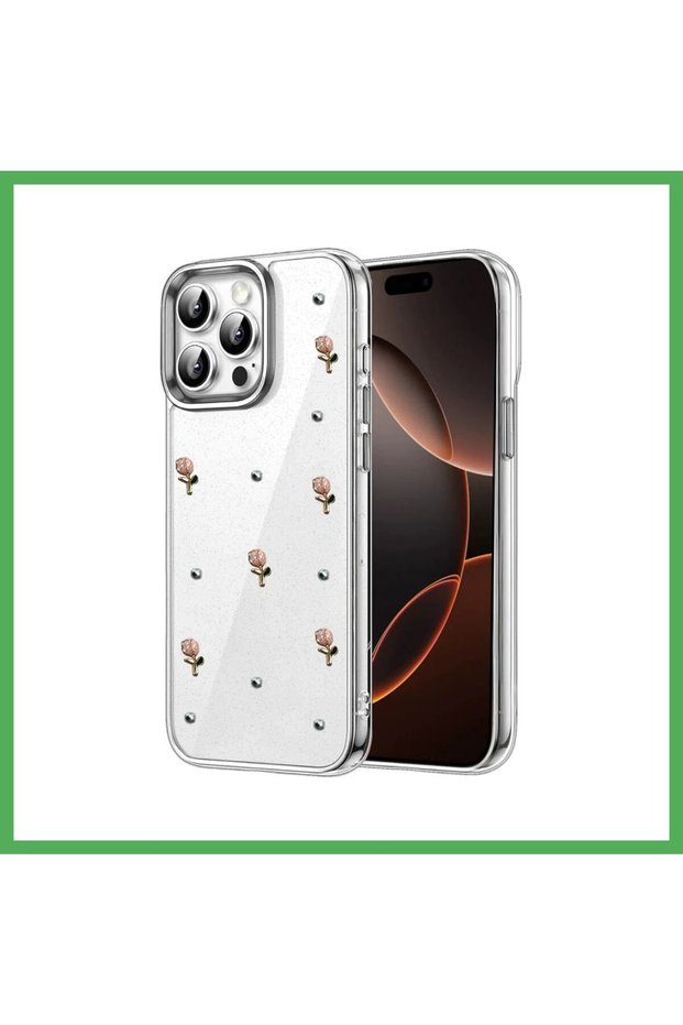 غطاء لهاتف iPhone 15 Pro بتصميم مزين بالفيونكة - التصميم رقم 6 من BEZOSS.