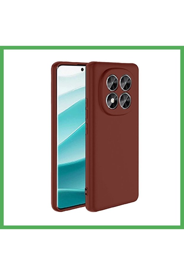غطاء حماية متوافق مع هاتف Redmi Note 14 Pro 5G، مصنوع من السيليكون - لون خمري، من BEZOSS.