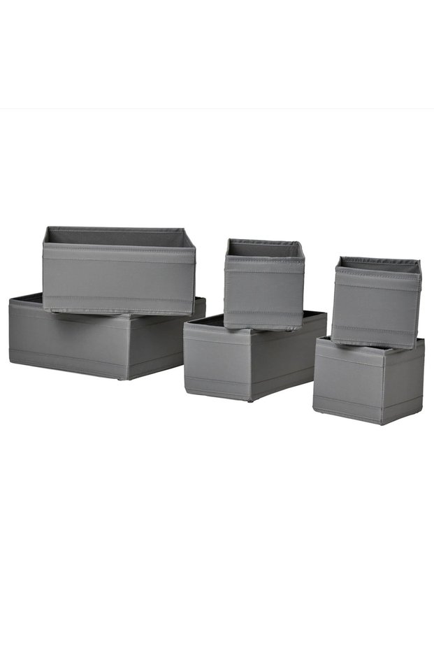 SKUBB box set, dark gray, 6-piece