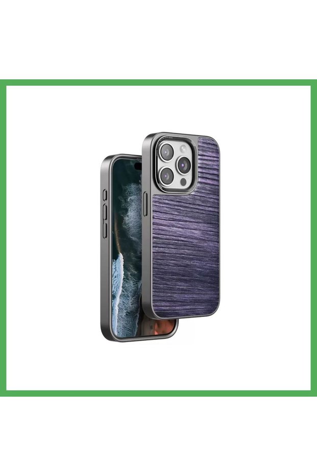 غطاء "ويف" متوافق مع هاتف iPhone 14 Pro من Venco - لون بنفسجي داكن، موديل BEZOSS.