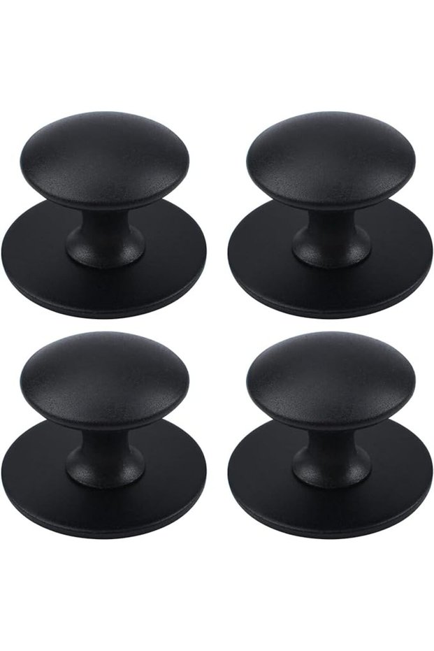 Stainless Steel Drawer Knobs, 4pcs Self-Stick Instant Cabinet Handle Pulls, Adhesive Sliding