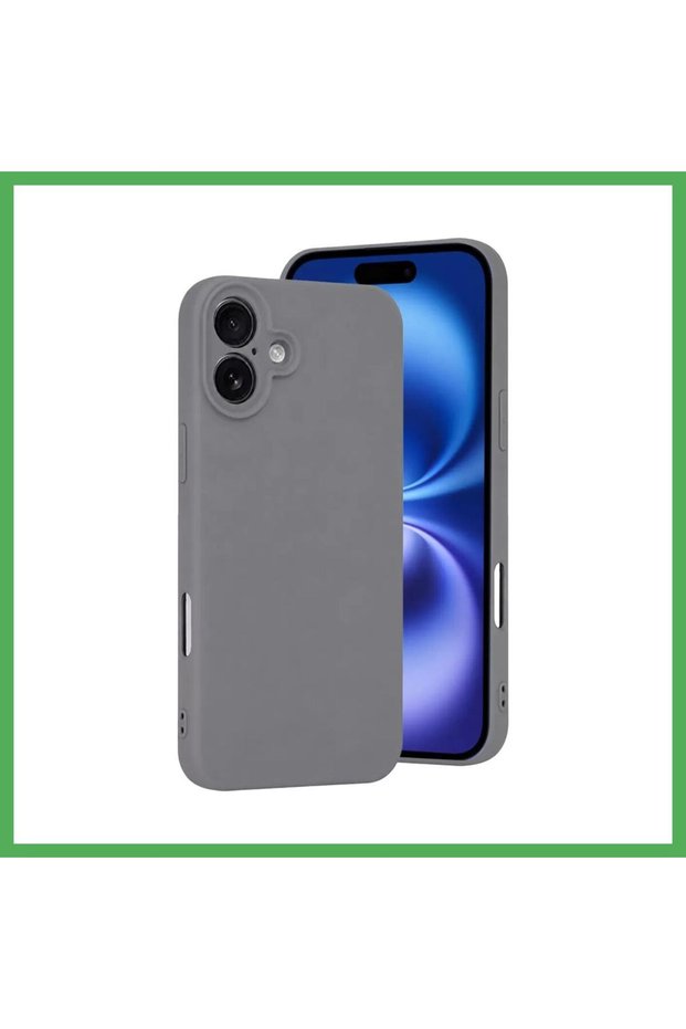 iPhone 16 Plus Compatible Case: First Silicone - Gray BEZOSS
