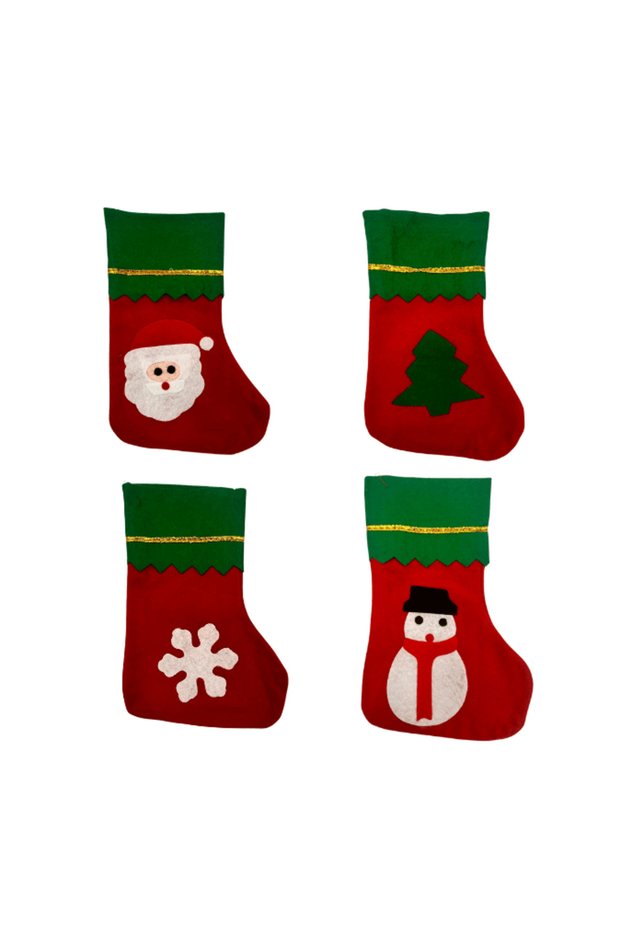 New year brs-3521 new year felt socks 20 cm 1 piece