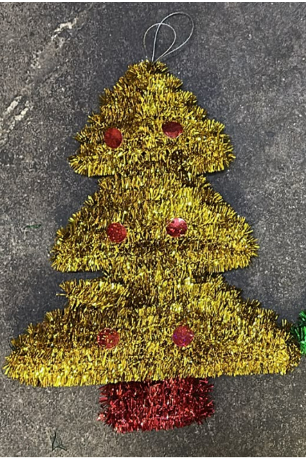 1036-1 35 CM WIRE DECORATION FIR TREE NEW YEAR'S CARNIVAL