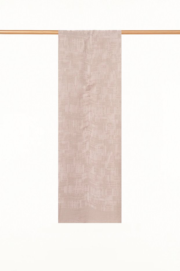Striped Pattern Viscose Shawl, Dark Taupe Color