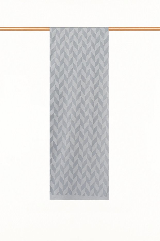 Herringbone Patterned Shawl, Gray