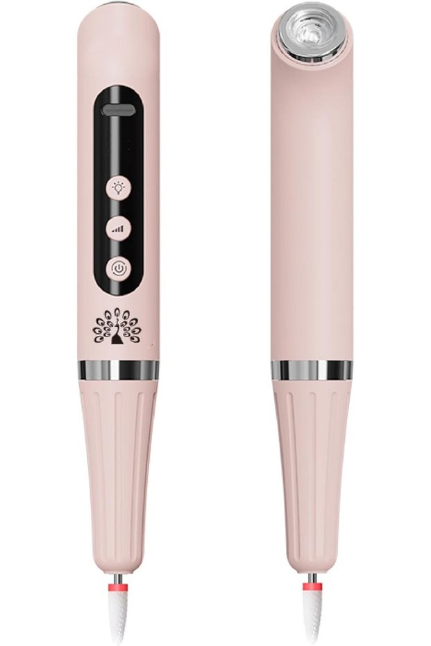 Global Fashion 2-in-1 Polishing Pen, Cordless Electric Nail File & UV Lamp, Nail Drill Kit for Manicure & Pedicure, Ideal for Acrylic and Gel Nails, Essential Nail Tools for Technicians (Pink)