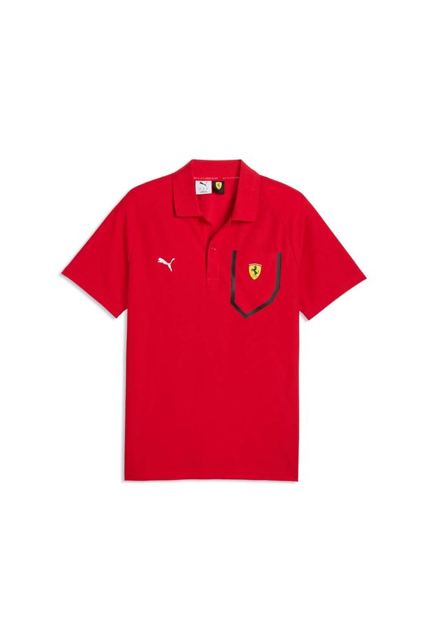 SCUDERIA FERRARI Tech Men's Fleece-Lined Polo Shirt