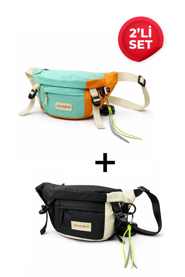 Unisex Multicolor Freebag & Shoulder Bag Set – Functional and Perfect for Urban Style