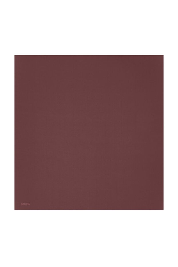 Plum Solid Color Twill Silk Scarf
