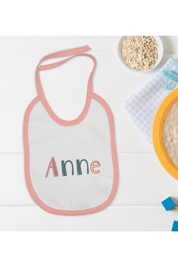 BK Kids Mom-Designed Pink Baby Bib en121331