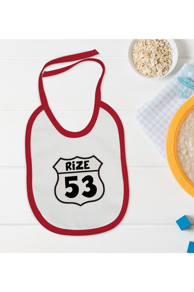 BK Kids Rize-Designed Red Baby Bib-1