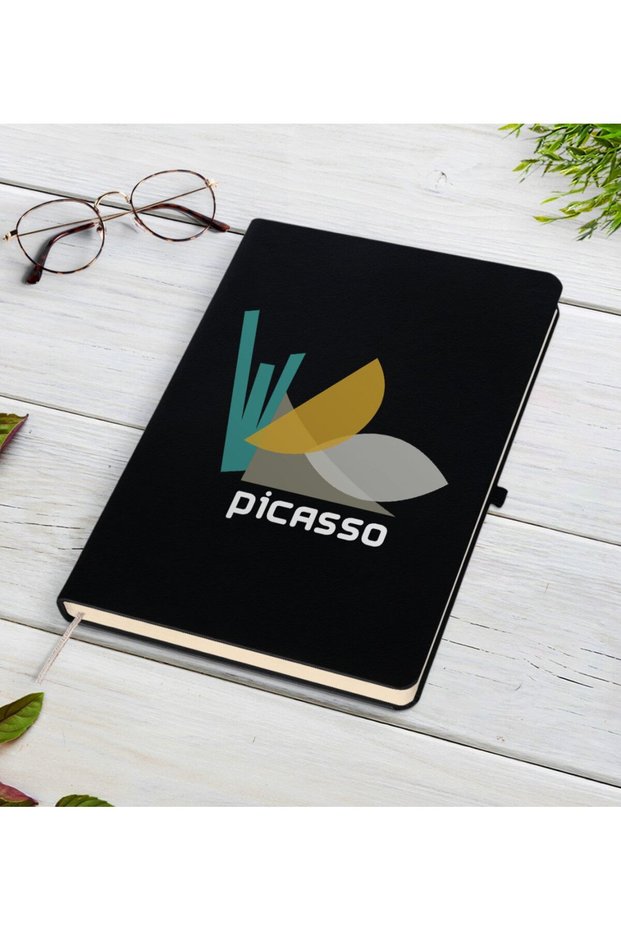 Black Notebook with Picasso Design