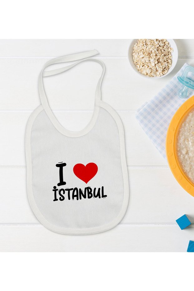 BK Kids "I Love City" Series Baby Bib - Model 1