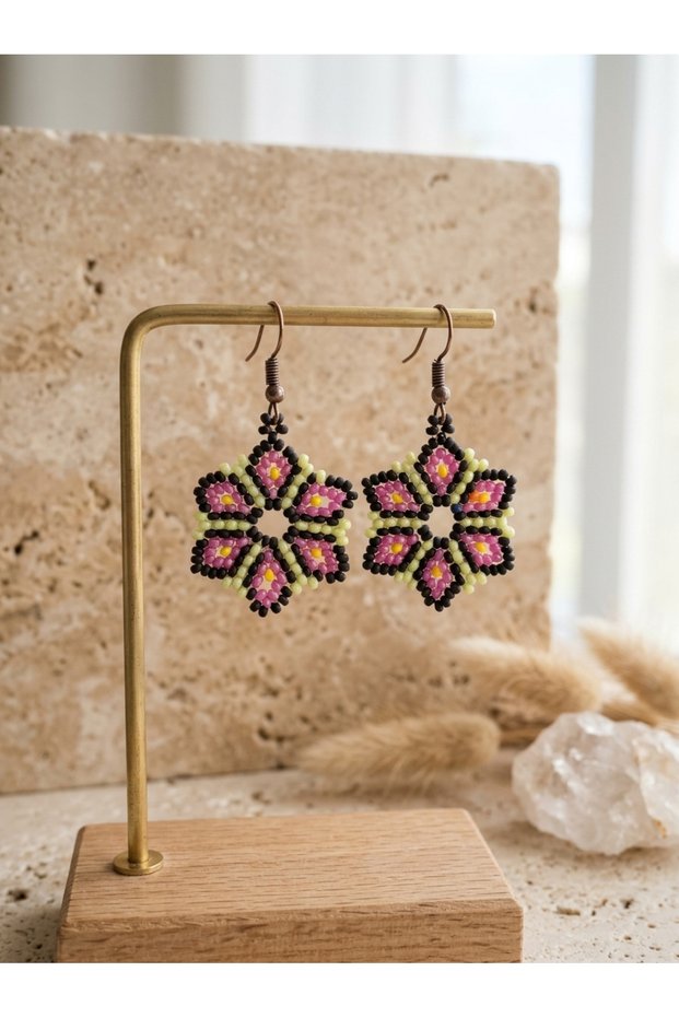 Handmade Beaded Custom-Designed Earrings