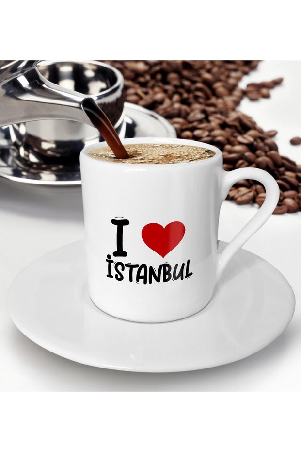 I Love City Series Turkish Coffee Cup - Model 1