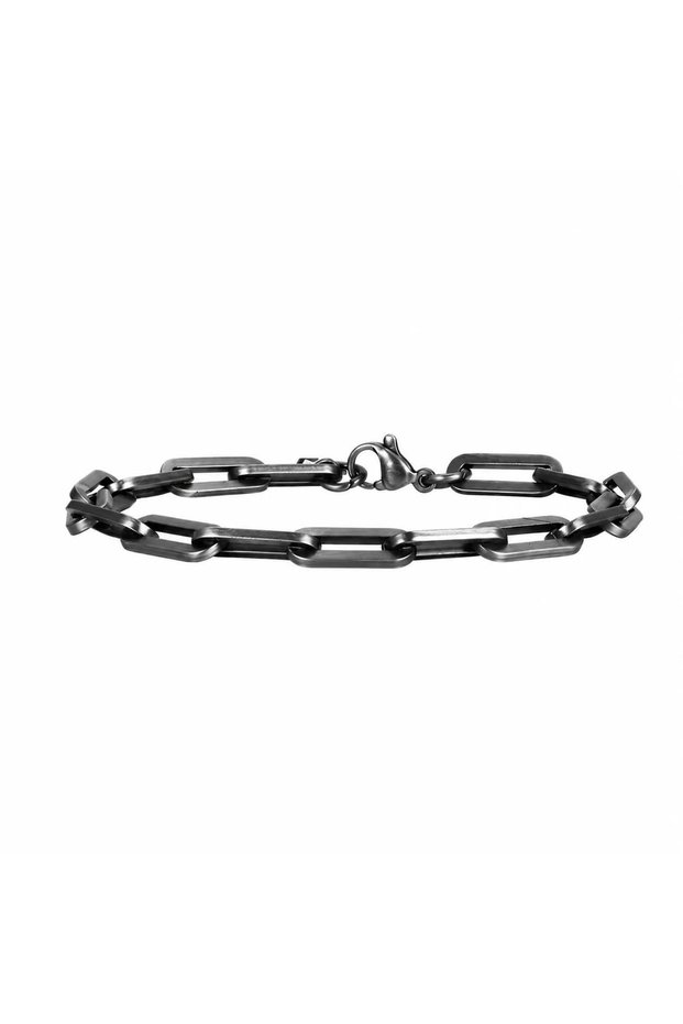 Black Stainless Steel Bracelet SS107 | Shiny Glossy Finish SS107_large