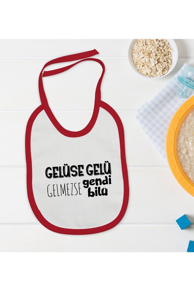 Bk Kids Gelüse Gelü Designed Red Baby Bib - 1 En124536