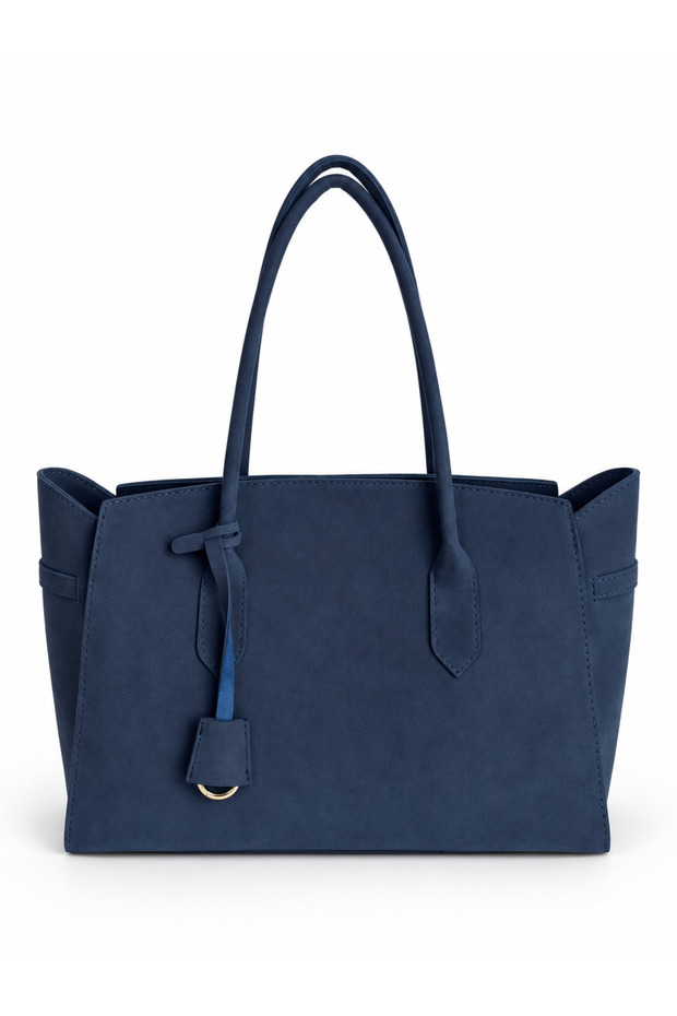 Large Suede Uni Shoulder Bag