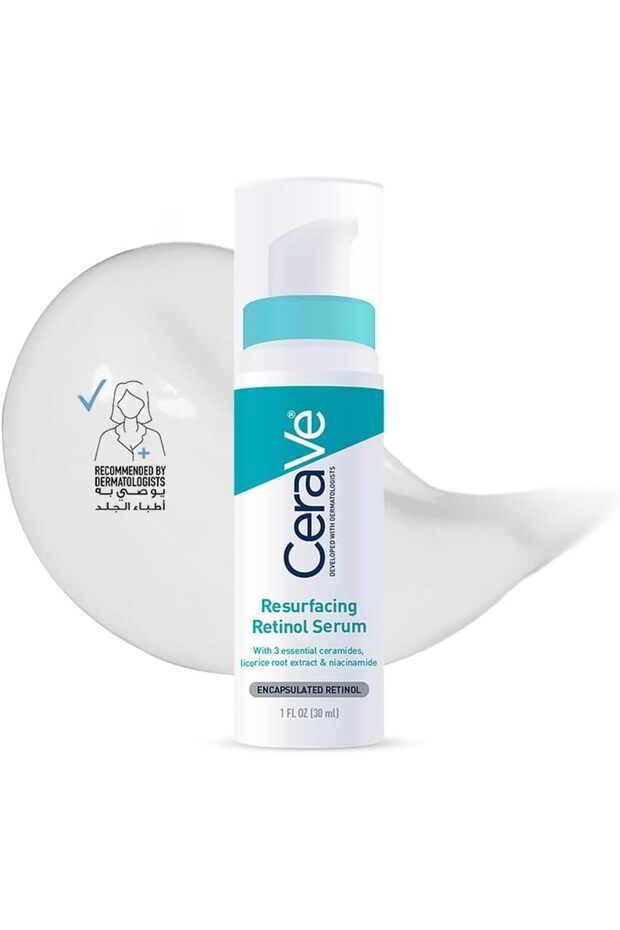 Resurfacing Retinol Serum To Reduce The Appearance Of Post-Acne Marks And Pores With Retinol, Licorice Root Extract & Niacinamide 30ml