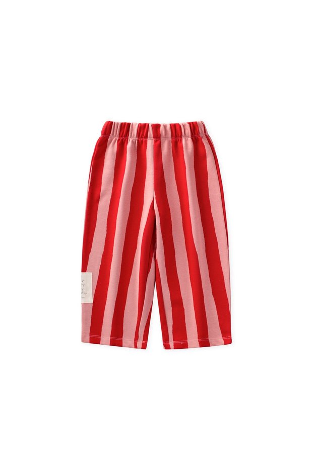 Loose Fit Sweatsuit, Ages 2–8, Red and Pink Stripes