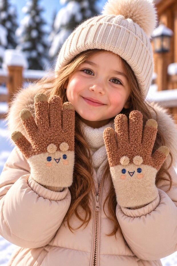 KITTI K26235-03 GIRLS' 5–9 YEARS SOFT GLOVES