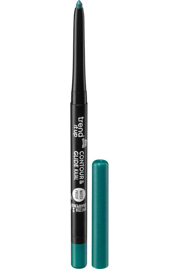 Kajal Contour & Glide Waterproof 037 - Metallic Blue-Green Eye Pencil - 0.3 g