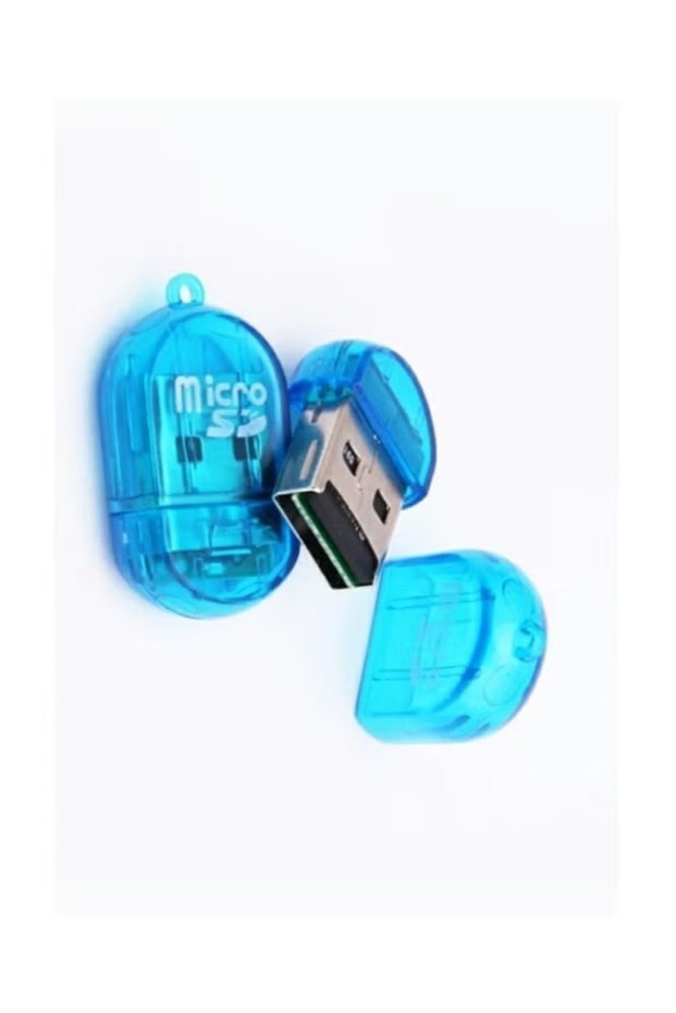 2 pcs Mini Good Speed USB Card Reader Support TF MicroSD Mobile Memory Card (Multi-Color)