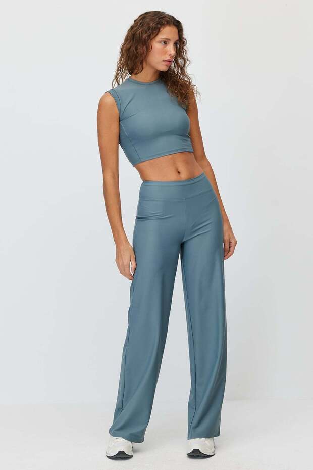 Women's High-Waisted Wide Leg Athletic Leggings