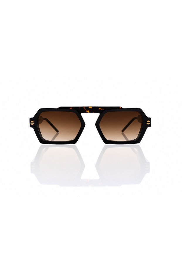 FV ELEU BLK/BRN 52-22 Coffee-Tinted Sun Visor