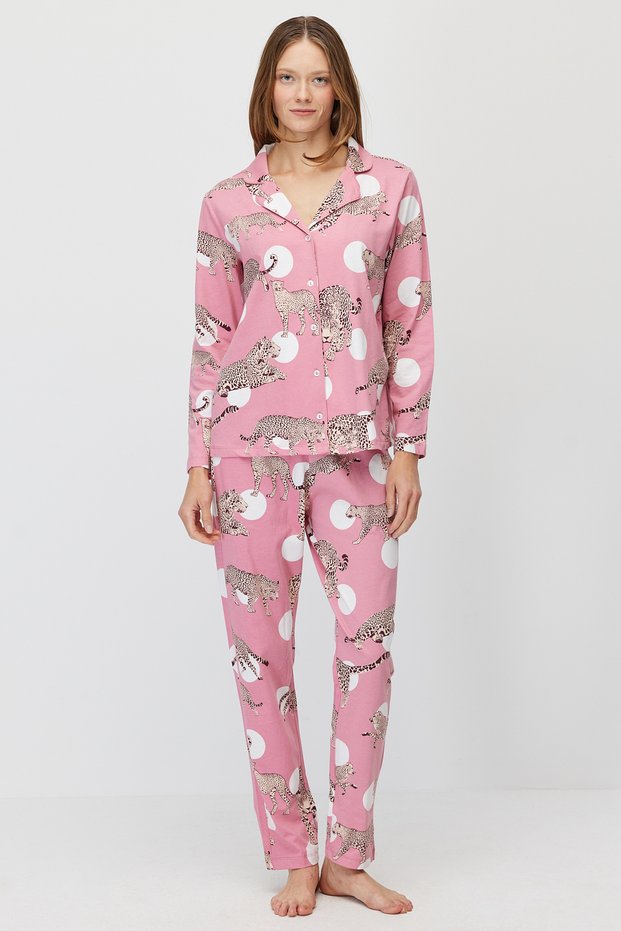 Women's Animal Print Pajama Set